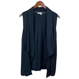 DKNY Waterfall Drape Cardigan Vest Small
